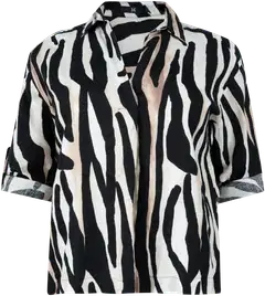 House naisten pellavasekoitetunika 228HP03702, D-mitoitus - Linen aop - 1