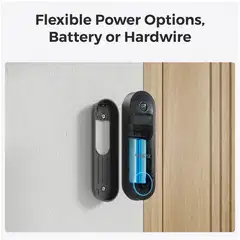 Reolink 2K video-ovikello + soittoääni Wi-Fi Musta - 4