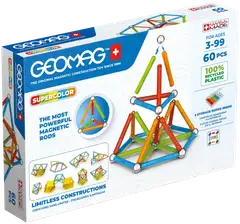 Geomag Supercolor magneettinen rakennussarja 60 osaa - 1