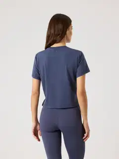 Björn Borg Naisten Borg Cropped T-paita 10004625 - ODYSSEY GREY - 5