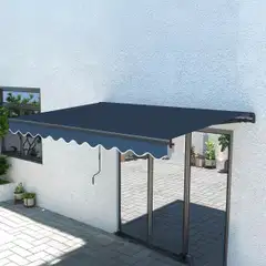 Lykke markiisi 2,95x2,5 m, tummanharmaa - 4