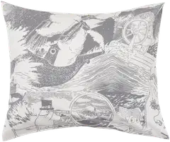 Moomin Arabia Muumi pussilakanasetti 150x210 Purjehdus harmaa GOTS - 2