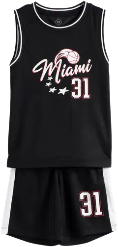 TEX lasten shortsisetti I276353 - BLACK 1 - 2