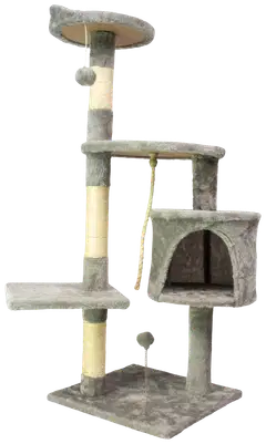 Trekker kissan kiipeilypuu Home 112 cm harmaa - 1