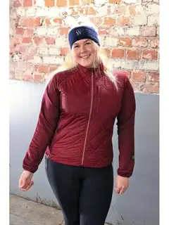 Wahlsten gedan naisten hybrid takki - CHERRY - 3