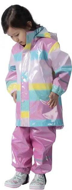 Ciraf lasten sadetakki Haibon - Rainbow glitter - 5