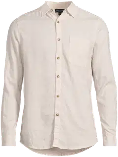 London Fog miesten pellavakauluspaita 194LF15262 - Light beige - 2