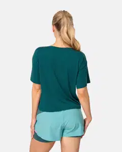 Kari Traa naisten lyhythihainen treenipaita Mija - PEACOCK - 4