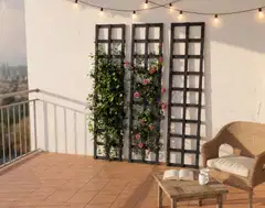 Ritilä/aitaelementti 40X180cm, grafiitin harmaa, Materiaalivahvuus 15x38mm - 5