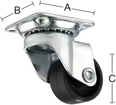 Habo kalustepyörä 5345 4kpl - 1