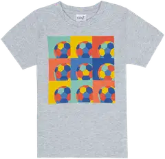 Ciraf lasten t-paita jalkapallo 25pc261631 - Grey melange - 1