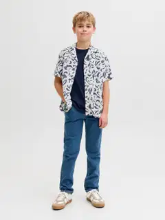 JJ REBEL JUNIOR lasten kauluspaita - Folkstone Gray - 3