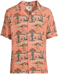 WKLY. miesten Hawaii-paita Desert Cowboy 194W152611 - Dusty orange - 2