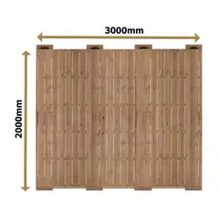 PatioN°rd Havu valmisterassi 2x3 kestopuu - 5