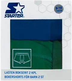 Starter lasten bokserit YCB001-61228 2-pack - poseidon/greener pastures - 3