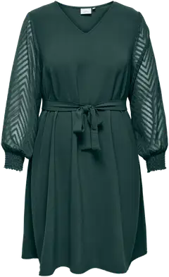 ONLY CARMAKOMA naisten mekko Carmetta sifonki hihoilla - green gables - 1