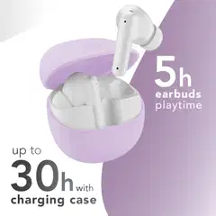 MusicSound langattomat vastamelunappikuulokkeet Numia valkoinen - 4