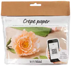 Creativ Company askartelusetti mini kreppipaperi, pioni - 1