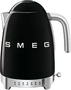 Smeg KLF04BLEU vedenkeitin lämpötilan säädöllä, musta - 1