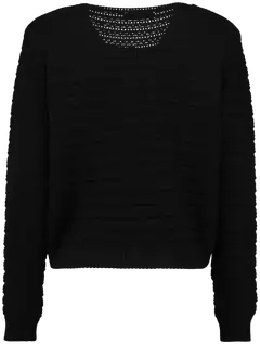 Zabaione naisten neulejakku Ya44sminn - BLACK - 3