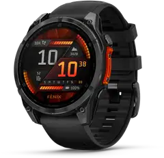 Garmin urheilukello Fenix 8 AMOLED 47 mm tummanharmaa/musta - 1