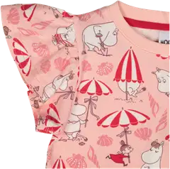 Muumi lasten t-paita Simpukkaranta 591950 - koralli - 2