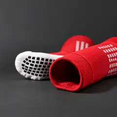 LUX grip-jalkapallosukat, polvipituinen varsi, punainen, yksi koko - 2