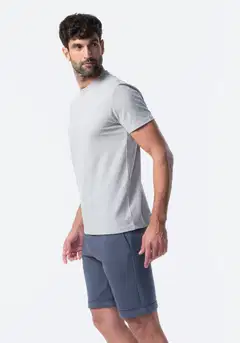 TEX miesten pikeekankaiset joggershortsit I275371 - Glacier - 5