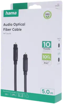 Hama audiojohto, optinen ODT Toslink, 5,0 m - 3