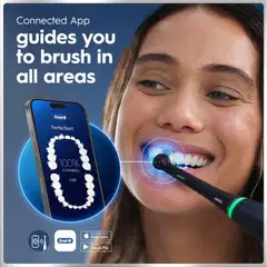 Oral-B iO6 Black Lava sähköhammasharja +matkakotelo + hammasharjateline + lisävaihtoharja - 4