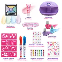 Smoby Glam 3in1 kauneusstudio; meikki-, manikyyri- ja tatuointileikkisetti - 7