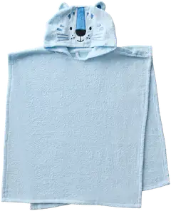 Ciraf lasten kylpyponcho Karhu 60x70 cm vaaleansininen - 1