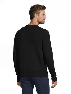 London Fog miesten merinoneulepaita 194L292612 - Jet Black - 3