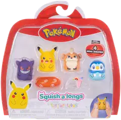 Squishalongs Pokémon 4-Pk Gen/Pik/Pip/Gr - 9