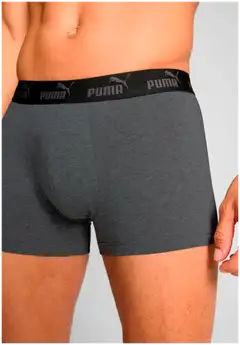 Puma Elements miesten basic boxerit 2-pack - Grey Melange / Black - 5