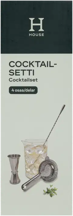 House cocktailsetti 4 osaa - 2