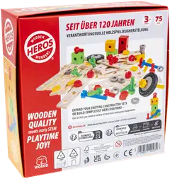 Heros Rakennussarja Constructor Rakentajan lisälajitelma 75 osaa - 4