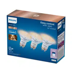 Philips Smart Lighting LED-filamenttilamppu 5W GU10 2700-6500K 400lm tunable white 3 kpl - 3