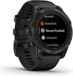 Garmin Fenix 7 Pro Solar urheilukello, musta - 2