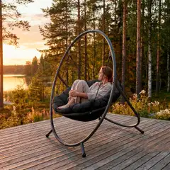 Lykke riipputuoli comfort, musta - 5