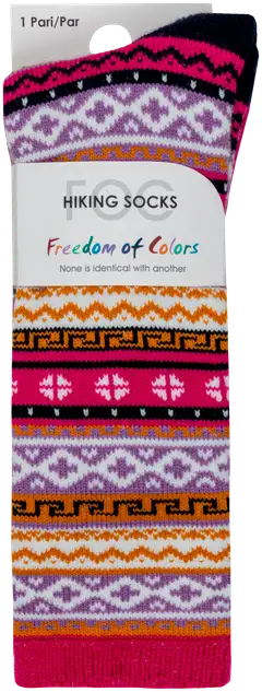 FOC lasten kirjoneulesukat 234FOC2501 - pink - 2