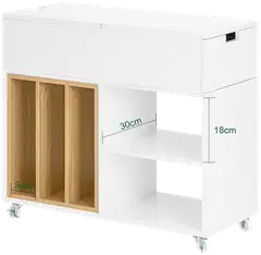 SoBuy säilytyskaappi valkoinen FBT134-W - 3