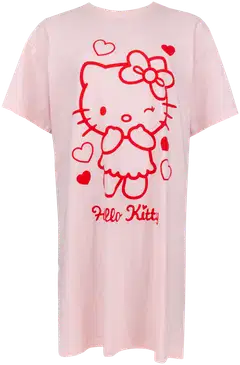Hello Kitty naisten lyhyt yöpaita A6-0068 - Lt.Pink - 1