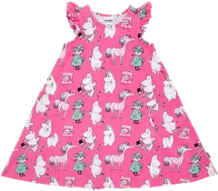 Martinex Muumi lasten mekko Tyttösakki 588013 - Pinkki - 1