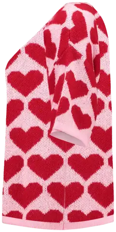 Hailys naisten sydänneule Sa44nna - pink/red heart - 2