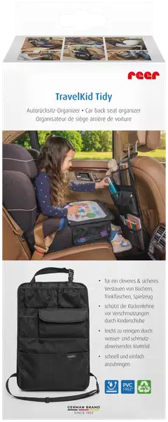Reer potkusuoja autoon taskuilla musta - 1