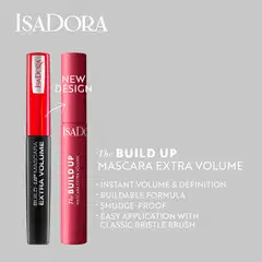 Isadora The Build Up Mascara Extra Volume 02 Dark Brown 10 ml - Dark Brown - 3