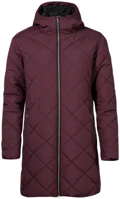 Halti naisten takki Haapa Quilted plus - Fudge Maroon Red - 2