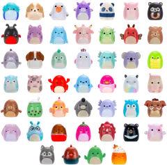 Squish-a-longs 2,5 cm yllätyshahmo 2 kpl - 1