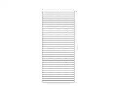 Miljöörakennus näkösuojaritilä vaaka 179x80x3cm ruskea - 3